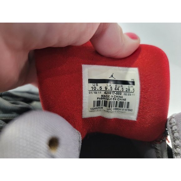 EUC‎ AIR JORDAN BASKETBALL SHOES US 10.5 428817-003 MICHAEL BLACK FIRE RED - Picture 2 of 9